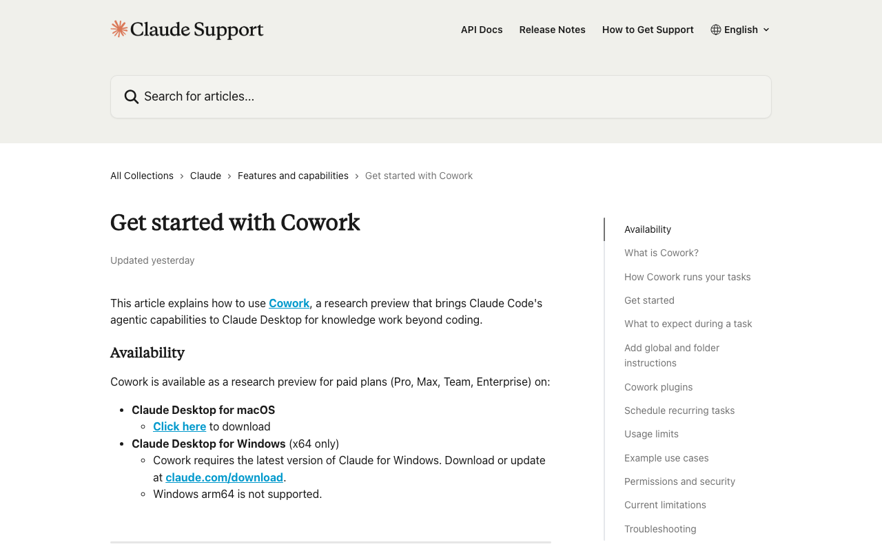 Claude Cowork 헬프센터