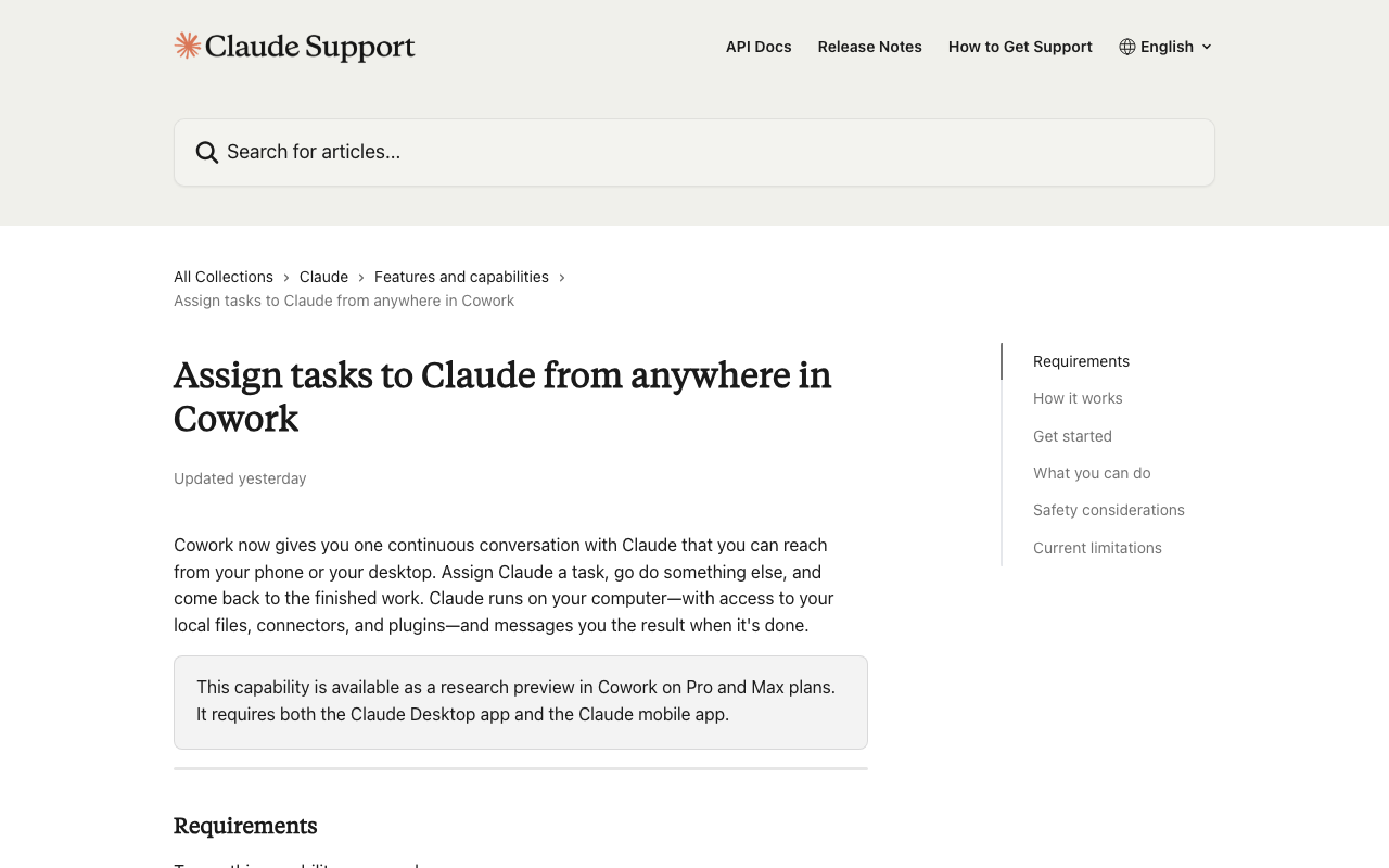 Claude Dispatch 공식 문서